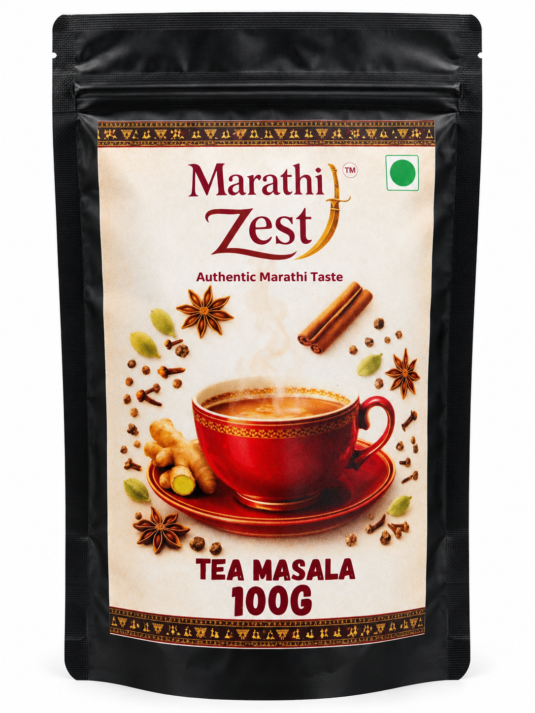 Marathi Zest Tea (Chai) Masala 100g black pouch